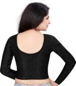 Womens Stretchable Full Sleeves Blouses Womens Lycra Blouses - Image 2