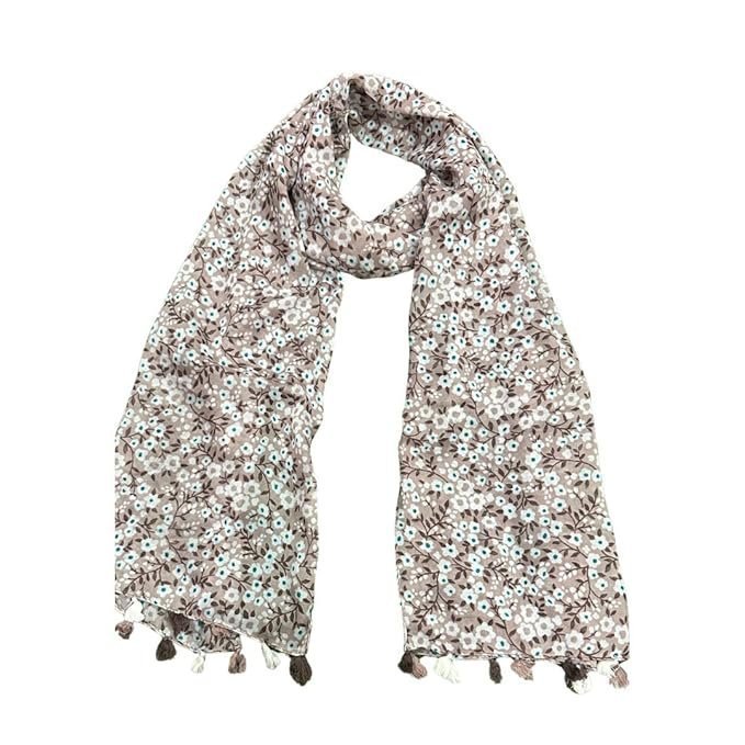 71orl1Bk-LL._SX679_.jpg Printed Cotton Blend Scarf for Women, Lightweight Soft Scarves Stoles for Summer & Winter - Image 1