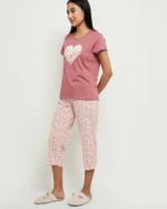 Women Graphic Print Relaxed Fit Round-Neck T-Shirt - Image 3